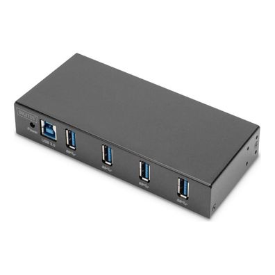 USB-Hub Digitus 4 Ports, Metall, Silber