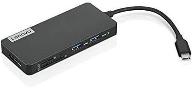 USB-C Hub Lenovo GX90T77924 mit 7 Ports, Grau