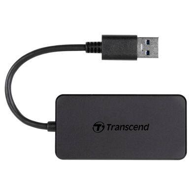USB-Hub Transcend 4 Ports USB 3.0 Schwarz