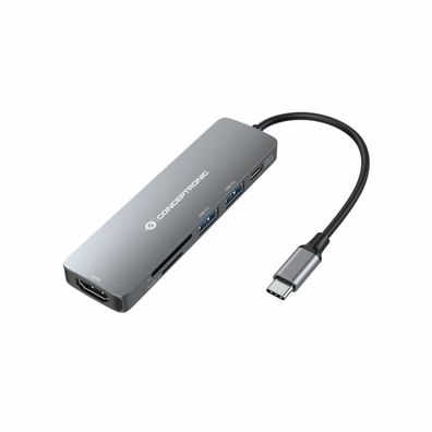 USB-C Adapter Conceptronic Multifunktional Grau