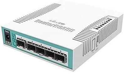 Netzwerk-Switch Mikrotik CRS106-1C-5S mit 5 RJ-45 und 5 SFP