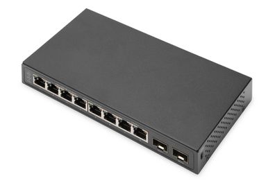 Unmanaged Switch Digitus 8 Ports + 2 SFP GBE