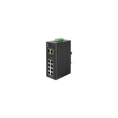 Industrieller Switch Planet IGS-10020MT mit 8 RJ-45 und 2 SFP Ports