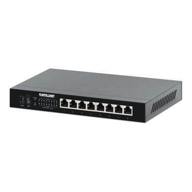 PoE+ Ethernet Switch Intellinet 8 Ports, 100W Leistung