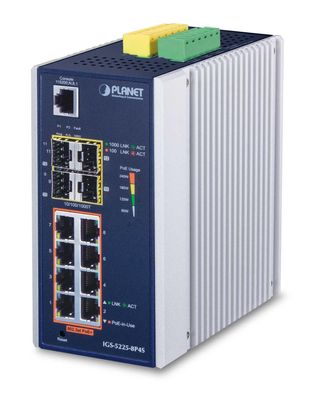 Managed Switch Planet IGS-5225-8P4S mit 8 Gigabit-Ports