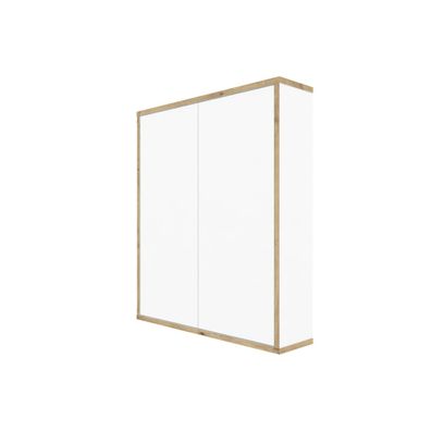 Wandschrank MORENA mit 2 Türen, cashmere/Eiche