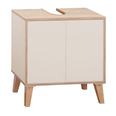 Waschbeckenunterschrank MORENA mit 2 Türen, Cashemere/Eiche