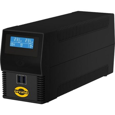 USV Orvaldi 360 W, 0,6 kVA, Schwarz