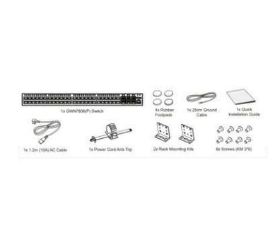 Netzwerk-Switch Grandstream GWN7806 mit 48 RJ45 und 6 SFP+ Ports
