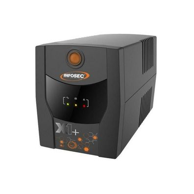 USV Infosec 2200VA Line Interactive, 6 IEC C13 Steckdosen, Schwarz