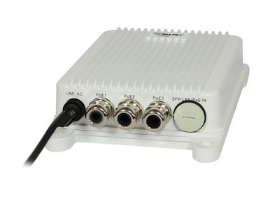 Robuster Außen-Switch allnet mit 3 Gigabit PoE+ Ports