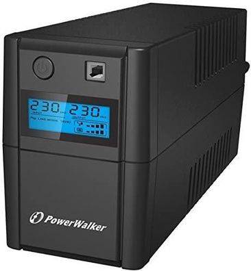 USV PowerWalker VI 650SE 0,65 kVA, 360 Watt, LCD