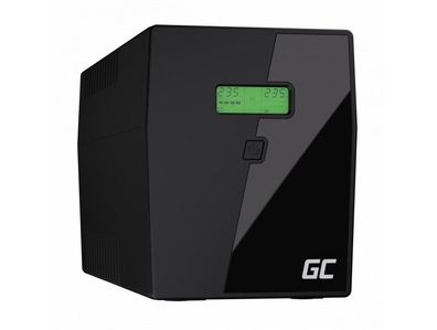 USV Green Cell UPS09 1400 W, 2000 VA, 5 Steckdosen, 2 USB-Ports