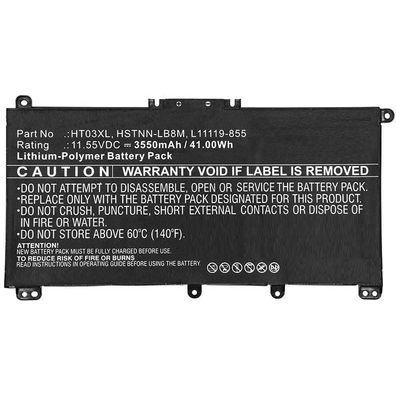 Laptop-Akku CoreParts MBXHP-BA0171 3550 mAh Schwarz