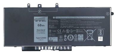 Batterie Dell 68 Wh fér Laptop