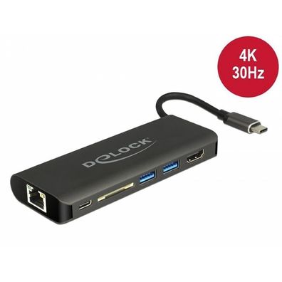 Dockingstation Delock mit USB-C und HDMI 4K
