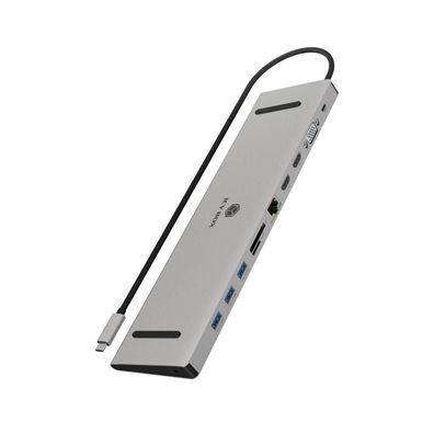 USB-C Dockingstation Icy Box IB-DK2106a-CPD mit 100W Ladeleistung