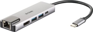 USB-C Hub D-Link Kompakter 5-Port Adapter mit 4K HDMI