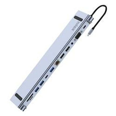 USB-C Dockingstation Nilox mit 12 Ports, 100 W Leistung