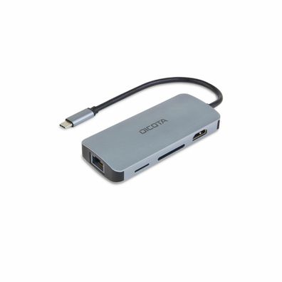 USB-C Hub Dicota 8-in-1 mit 4K HDMI und Power Delivery