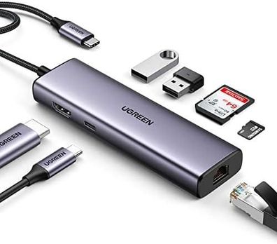 USB-C Hub 7 in 1 Ugreen mit 4K HDMI und Power Delivery