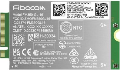 Modem HP 4G LTE-A Pro Cat16 WWAN