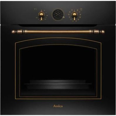 Backofen Amica ED17319B RETRO schwarz 77 Liter