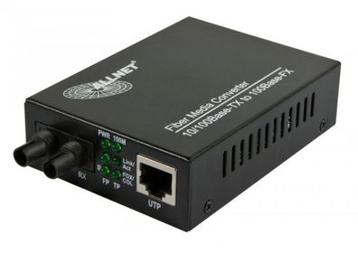 Medienkonverter allnet 100 Mbit/s schwarz