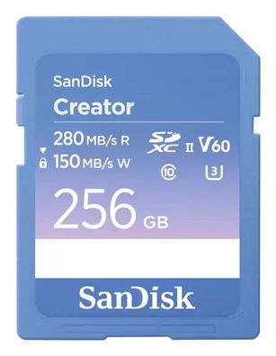 Speicherkarte SanDisk Creator 256 GB SDXC UHS-II