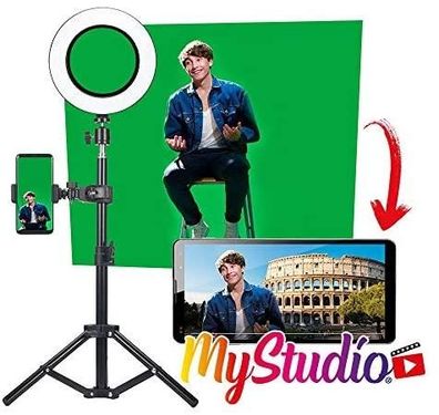Studio-Kit Easypix MyStudio mit grénem Bildschirm