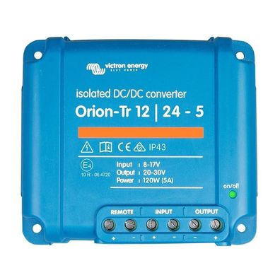 Spannungswandler Victron Energy Orion-Tr 12V auf 24V, 5A