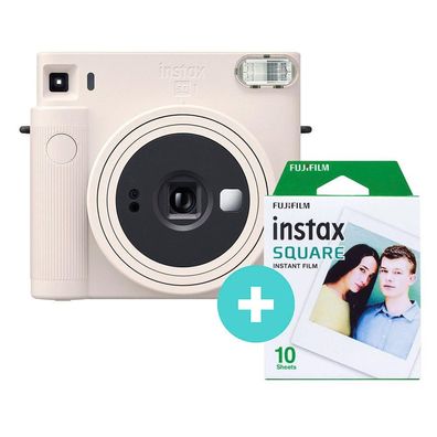 Sofortbildkamera Fujifilm Instax Square SQ1 Weiß-Kreide