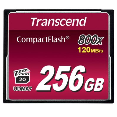 CompactFlash Speicherkarte Transcend 256 Go
