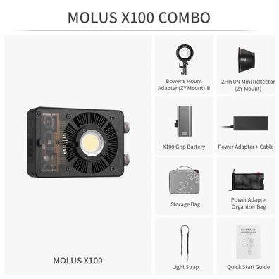 Studioleuchte Zhiyun Molus X100 Combo LED Licht