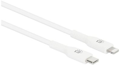 USB-C-auf-Lightning-Kabel Manhattan 2 Meter Weiß