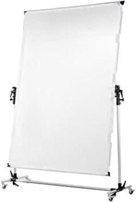 Reflektor Walimex Pro mit Rollen, Aluminiumrahmen, 150x200 cm