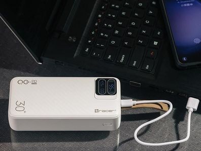 Powerbank Tracer 30000 mAh Weiß