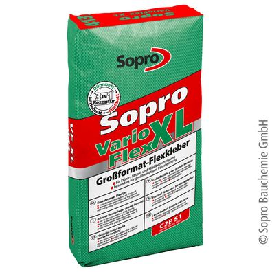 Sopro VarioFlex XL VF 413 Großformat-Flexkleber 25kg - Lieferform: 1 Sack