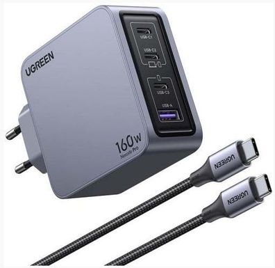 Ladegerät UGREEN Nexode Pro 160W Grau anodisiert