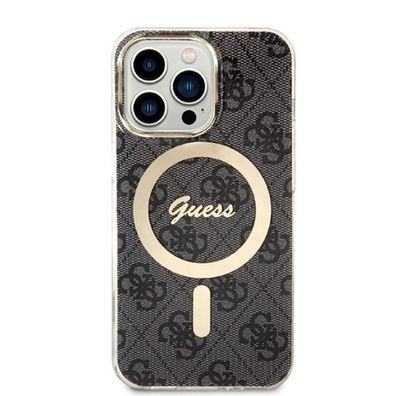 Schutzhélle Guess 4G Print fér iPhone 13 Pro Max, Schwarz