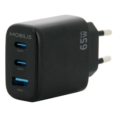 Wandladegerät Mobilis 65W USB-C Schnellladegerät