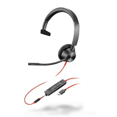 Professionelles Mono-Headset Poly Blackwire 3315-M
