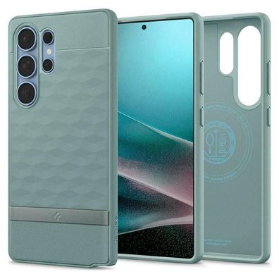 Schutzhélle Spigen Parallax fér Samsung Galaxy S25 Ultra, grén