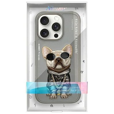 Handyhélle Uniq NIMMY Cool Dog fér iPhone 16 Pro Max, Silikon