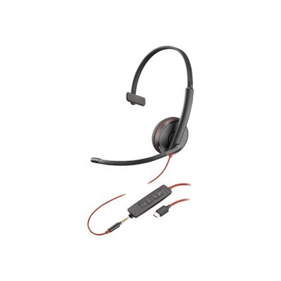 Headset HP Poly Blackwire C3215 kabelgebundenes Mono-Mikrofon