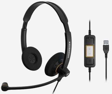 USB Headset Sennheiser SC 60 USB ML mit Geräuschunterdréckung