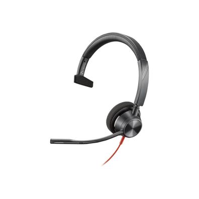 Mikrofon-Headset Poly Blackwire 3310 USB-C, Schwarz