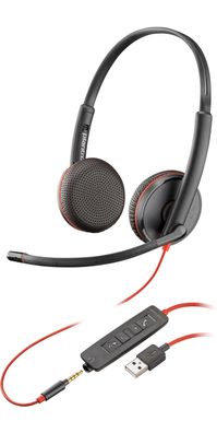 Headset Poly Blackwire 3225 USB-A kabelgebunden