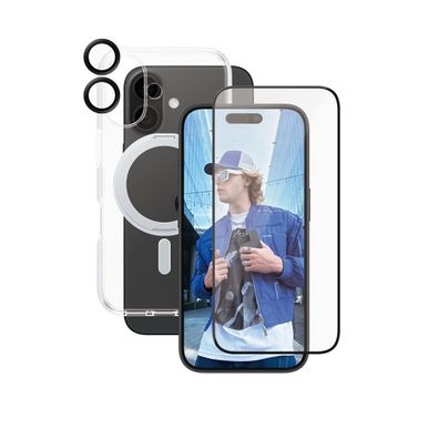 Schutzset PanzerGlass CARE 3-in-1 fér iPhone 16