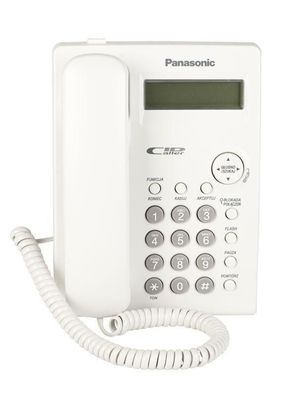 Festnetztelefon Panasonic KX-TSC11 mit LCD-Display, weiß